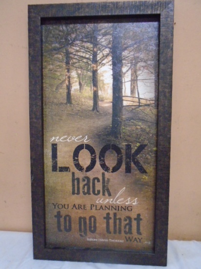 "Never Look Back" Wall Art