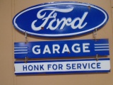 Ford Garage Metal Chain Link Sign