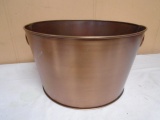 Large Copper Colored Metal Tub