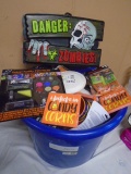 Large Muck Bucket Full of Halloween Décor & Party Supplies