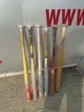 Group of Aluminum & Wood Bats