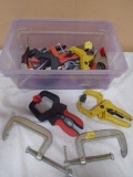 Large Group of Assorted Clamps