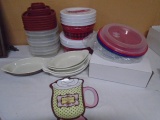 Large Group of Containers-Microwave Plates-Kitchenware