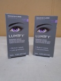 2 Large Size Bottles of Bausch & Lomb Lumify Eye Drops