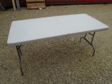 5ft Fold in Half Folding Resin Table