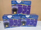 (3) 300 Count Icicle Light Sets