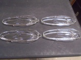 Vintage 4pc Set of Glass Corn Holders