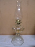 Vintage Glass Oil Lamp