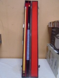 2 Pc. Pool Cue in Wood Carry Case