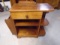 Beautiful Antique Solid Walnut Side Table w/Drawer and Magazine Rack