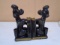 Vintage Set of Poodle Bookends w/ Pen Holders