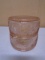 Vintage Tiara Pink Sandwich Glass Double Stack Pink Trinket Box