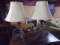 2 Matching Iron Table Lamps