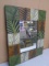 Large Metal Art Beveled Glass Wall Mirror