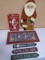 4 Pc. Wooden Santa Wall  Art Group
