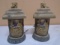 (2) Solar Powered Hanging Lanterns w/Buck Deer