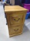 Rolling Wooden 2 Drawer File Cabinet