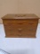 Vintage Wooden Jewelry Chest w/ 2 Drawers