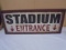 Metal Stadium Entrance Sign