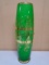 Vintage Bohemian Glass Gold Gilt Vase