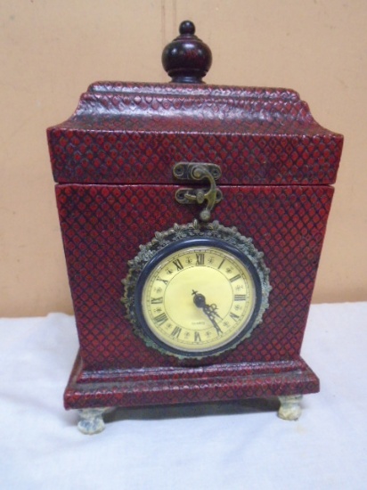 Wooden Keepsake Box Clock
