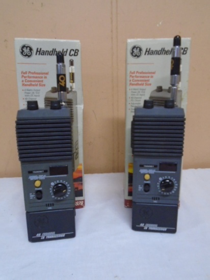 (2) GE 40 Channel Handheld CB's
