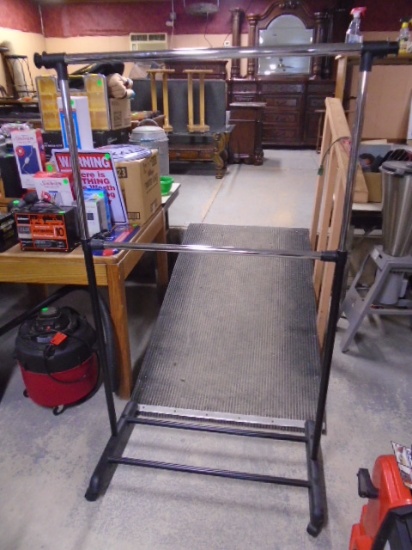 Rolling Adjustable Height Clothes Rack