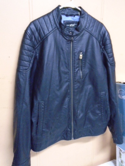 Men's Black Rivet Leather Jacket