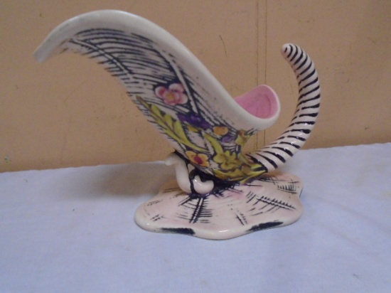 Hull Art Pottery Blossom Flite Cornucopia Vase