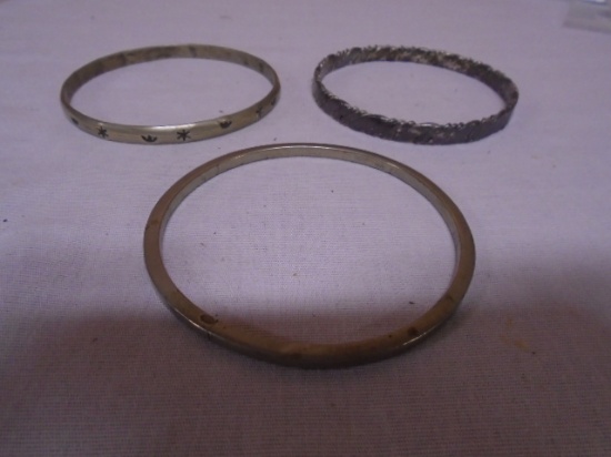 3 Pc. Group of Sterling Silver Bracelets