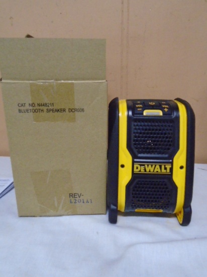 Brand New Dewalt 20 Volt Max Lithium Ion Bluetooth Speaker