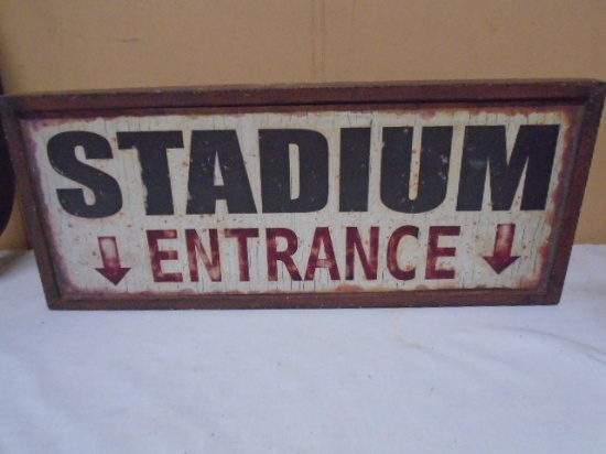 Metal Stadium Entrance Sign