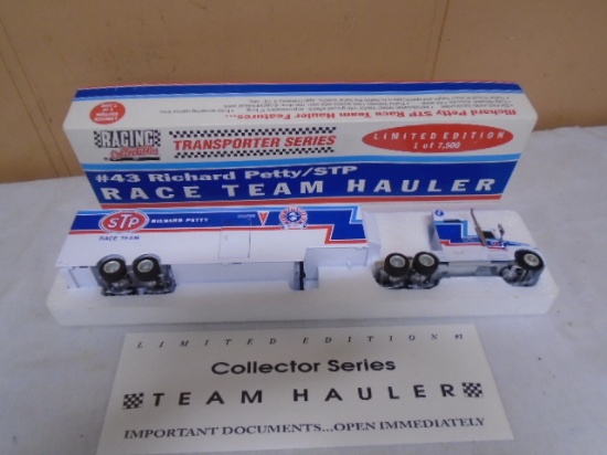 Limited Edition 1:64 Scale Richard Petty/STP Die Cast Race Team Hauler