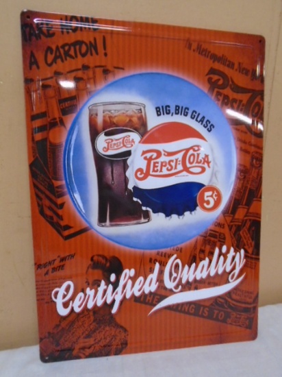 Metal Pepsi-Cola Sign