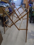 Antique Wooden Folding Clothes Drying Rack