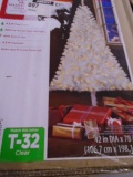 6ft White Clear Pre-Lit Tree