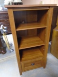 Wooden Shelving Unit w/Drawer In Bottom