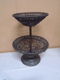 2 Tier Metal Base Fruit Basket