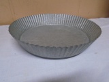 Round Galvinized Metal Tray