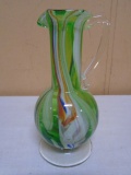 Beautiful Art Glass Pitcher
