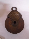 Antique Meyers Iron & Wood Barn Pulley