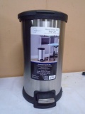 Round Stainless Steel Step Trash Can