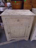 Antique Primitive Cabinet w/Door and Drawer