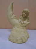 Angel Over the Moon Statue