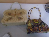 (2) Beautiful Beaded Ladies Pursses