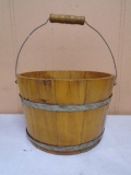 Vintage Wooden Bucket