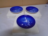 3pc Group of Copenhagen Porcelain Plates