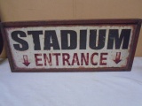 Metal Stadium Entrance Sign