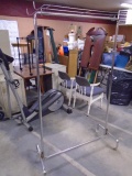 Rolling Chrome Clothes Rack
