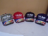 Group of 4 Brand New Trump Hats